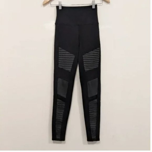 Alo Yoga High Waist Moto Legging Black XS - Picture 4 of 13